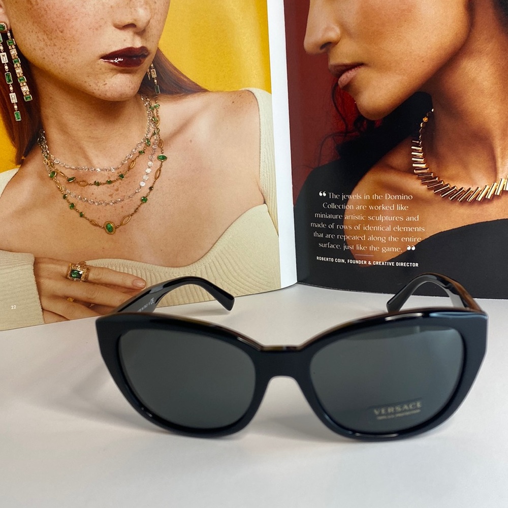 VERSACE Black Butterfly Sunglasses - Picture 2 of 14